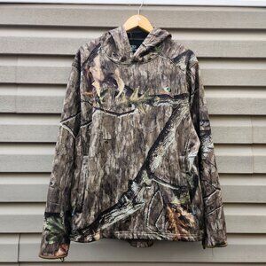 Mossy Oak Streetwear Camouflage Tree Green Pullover Sweatshirt Mens Size Large